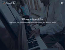 Tablet Screenshot of crownandjoy.com